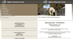 Desktop Screenshot of amhersthistoricalsociety.org